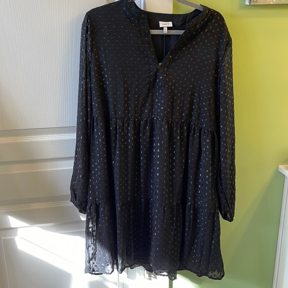 Black Tiered Party Dress